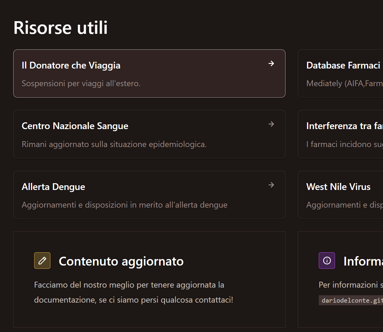 Strumenti e link utili